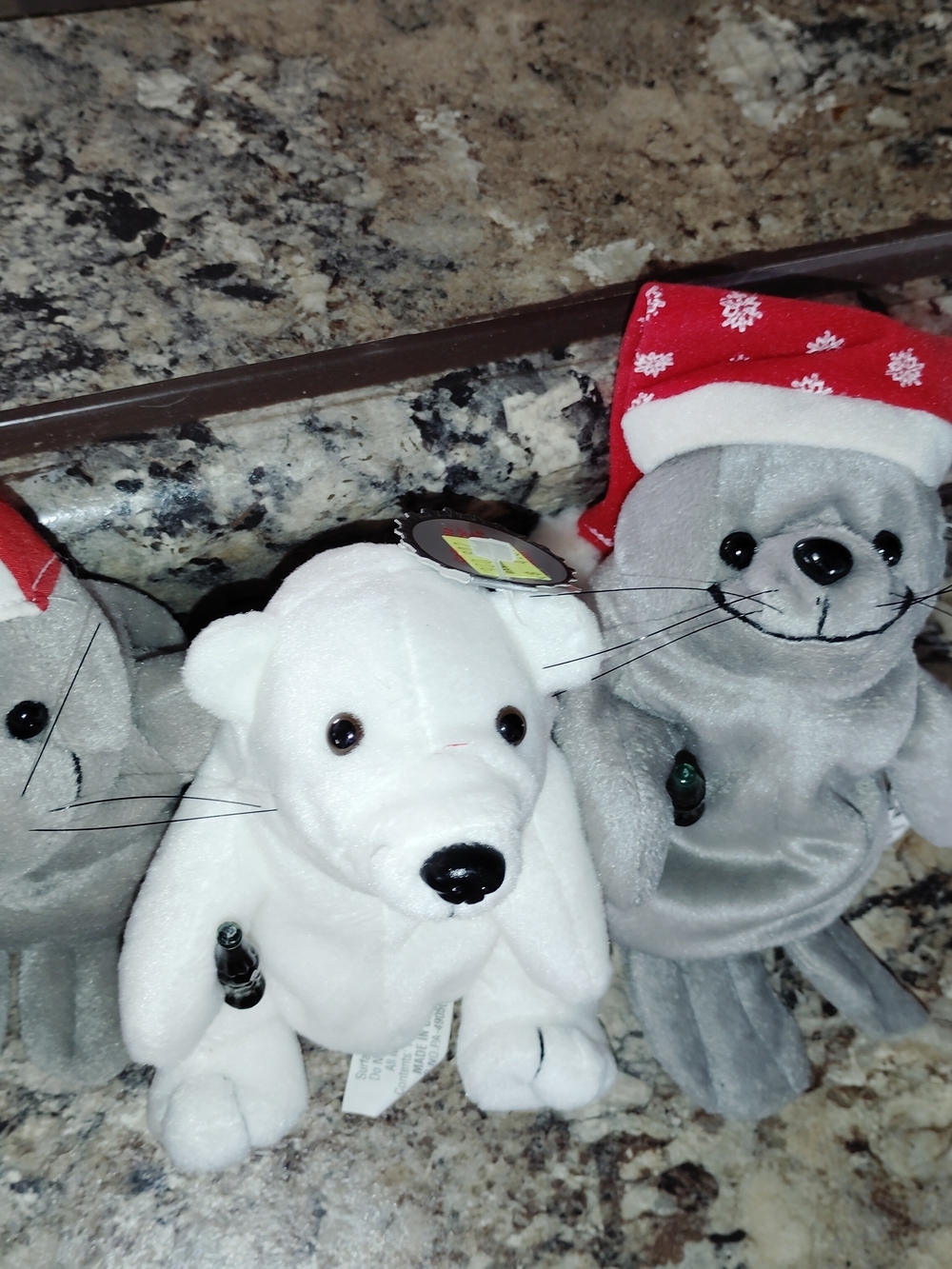 Coca-Cola White Polar Bear Plush Holding Coke Bottle - Picture 2 of 6
